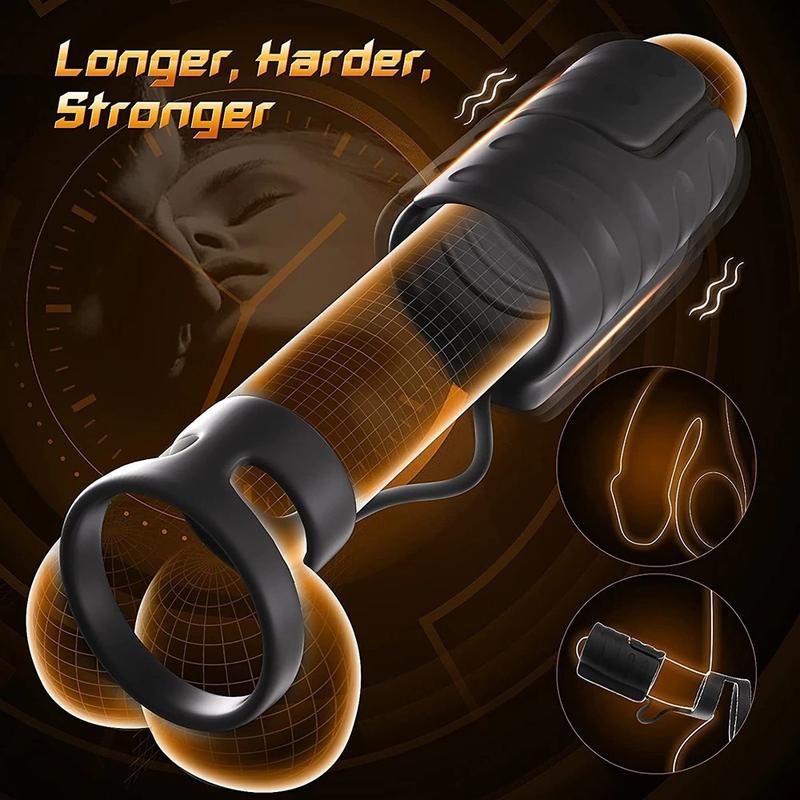 Male Silicone Aircraft Vibrator Masturbation Cup Training Stimulator Male Sex Toys - Lovetoys wholesales shop