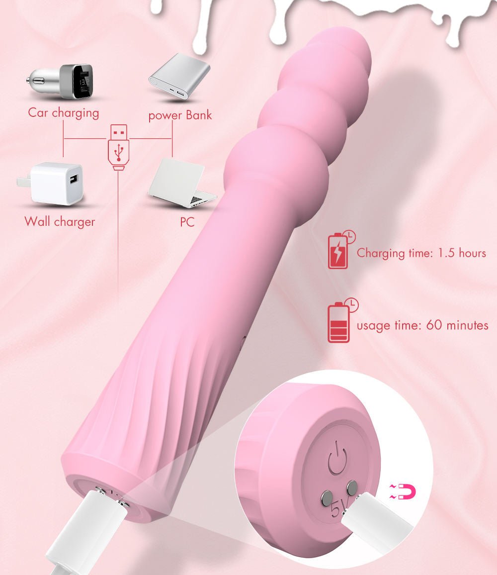 Masturbation Vibrator USB Charge Vibrating Spear Lollipop Vibradores Para Mujer Sex Toy - Lovetoys wholesales shop