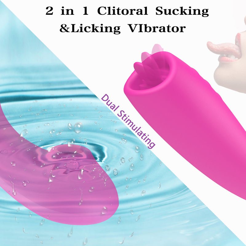 Masturbator Clitoral Massager G - Spot Stimulator Sex Toy Licking Tongue Vibrator - Lovetoys wholesales shop