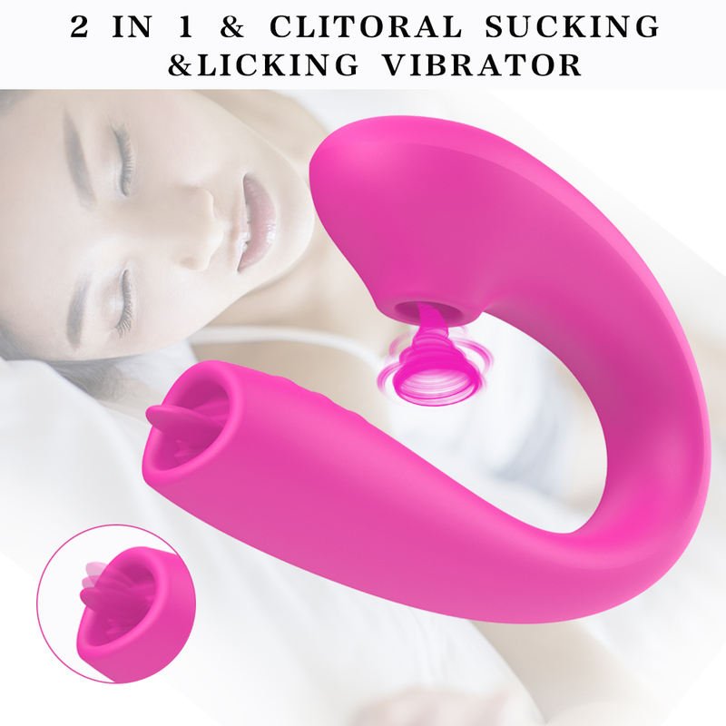 Masturbator Clitoral Massager G - Spot Stimulator Sex Toy Licking Tongue Vibrator - Lovetoys wholesales shop