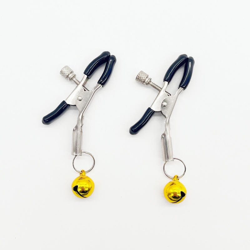 Metal Nipple Clamps with Bells Fetish BDSM Bondage Breast Clips Nipple Stimulator - Lovetoys wholesales shop