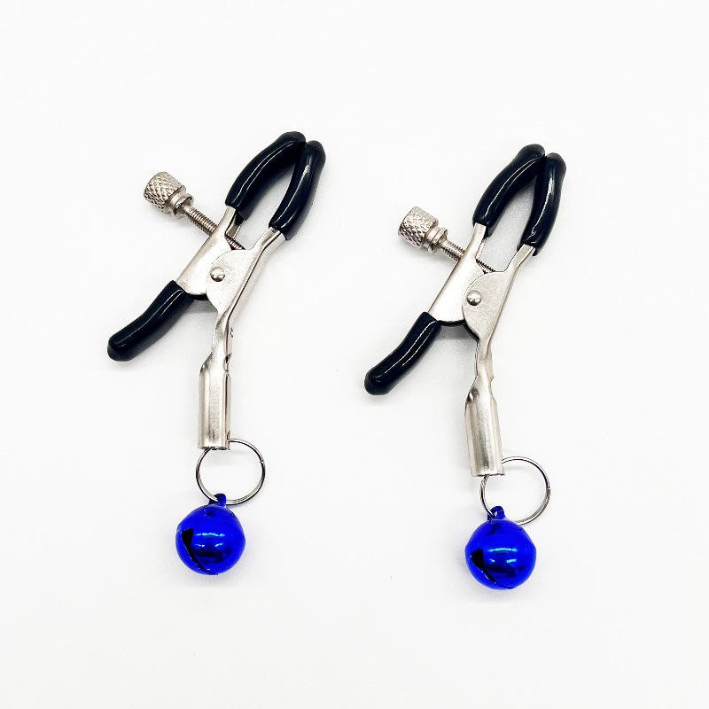 Metal Nipple Clamps with Bells Fetish BDSM Bondage Breast Clips Nipple Stimulator - Lovetoys wholesales shop