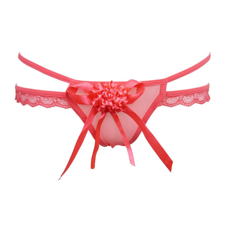 Multi - color Ball - flower Mesh thong T - back G - string Panties Underwear - Lovetoys wholesales shop