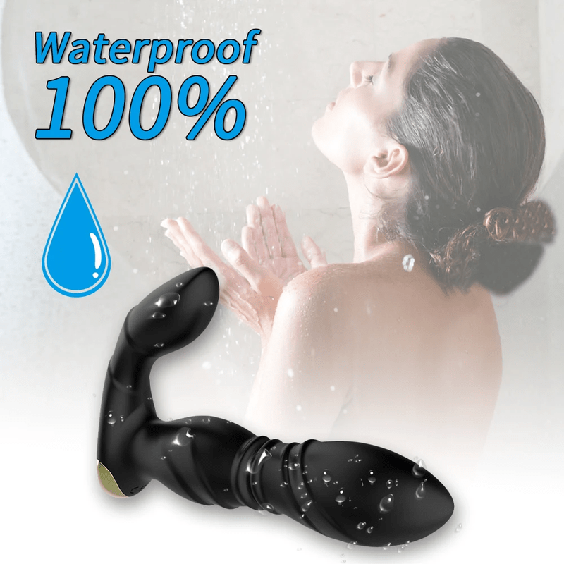 Multiple Stimulation Prostate Massager Anal Telescopic Vibrator Sex Toys - Lovetoys wholesales shop