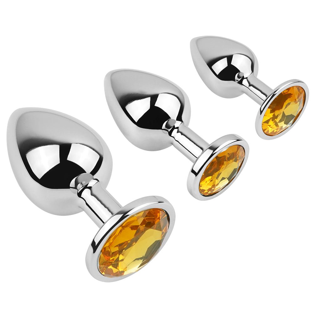 MV - X2989 Diamond Glass Butt Plug - L - Lovetoys wholesales shop