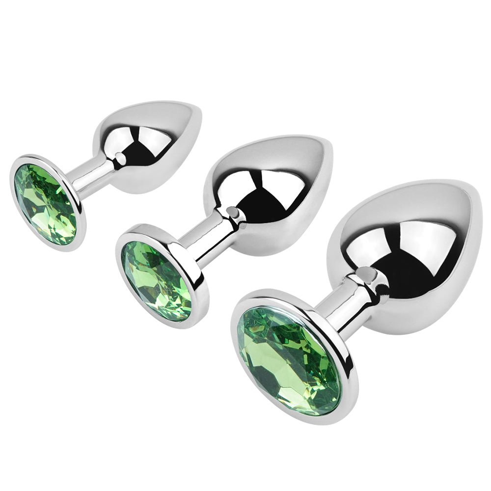 MV - X2989 Diamond Glass Butt Plug - L - Lovetoys wholesales shop