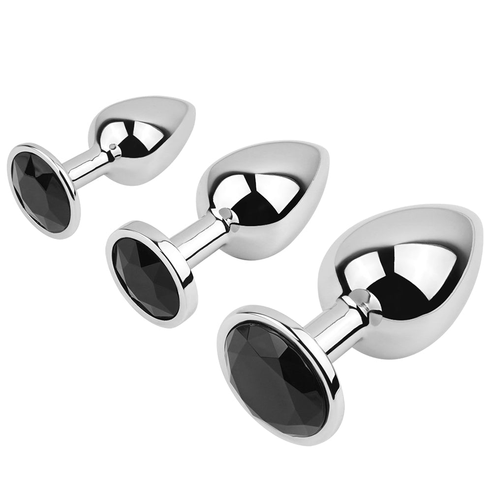 MV - X2989 Diamond Glass Butt Plug - L - Lovetoys wholesales shop