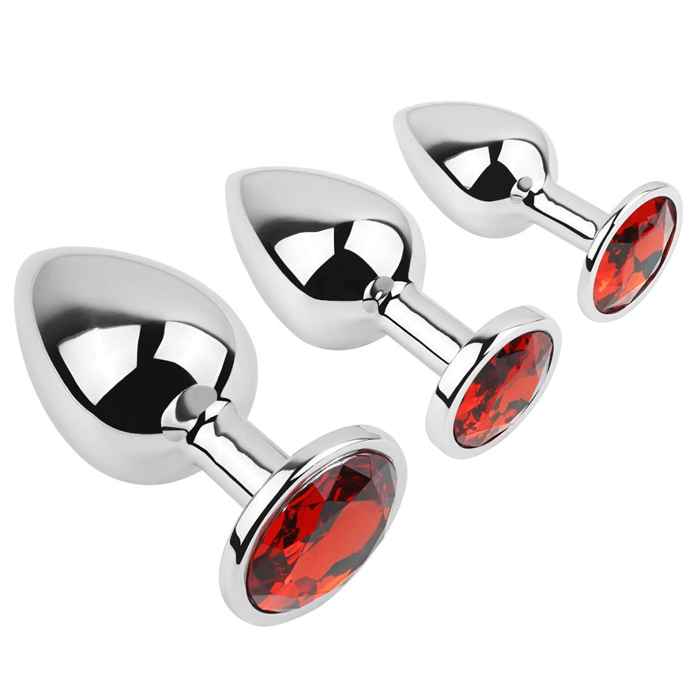 MV - X2989 Diamond Glass Butt Plug - L - Lovetoys wholesales shop