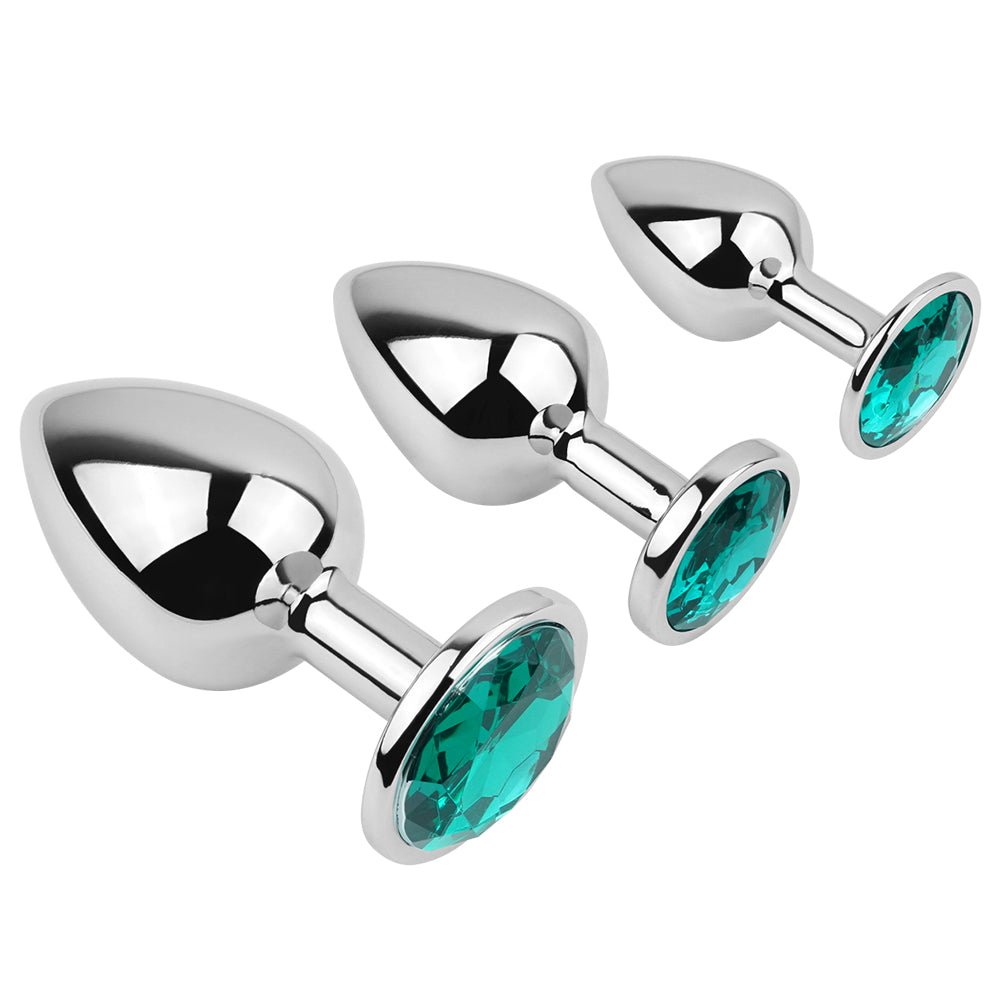 MV - X2989 Diamond Glass Butt Plug - L - Lovetoys wholesales shop