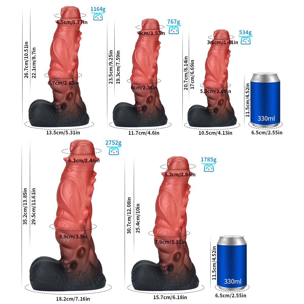 MV - X4283 Muscle Man Fantasy Dragon Realistic Dildo - XXL - Lovetoys wholesales shop