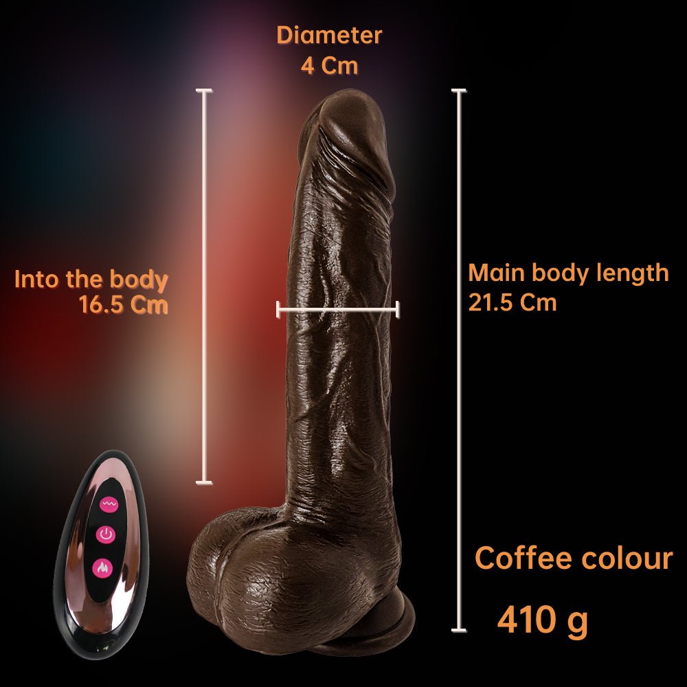 MV - X4434 Realistic Swinging & Warming Silicone Vibrating Dildo - Lovetoys wholesales shop