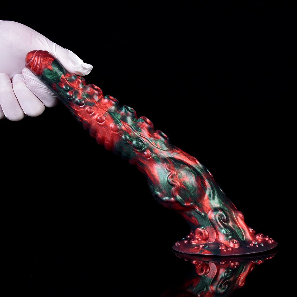 MV - X4790 Red Devils Silicone 9.6" Horse Dick - Lovetoys wholesales shop