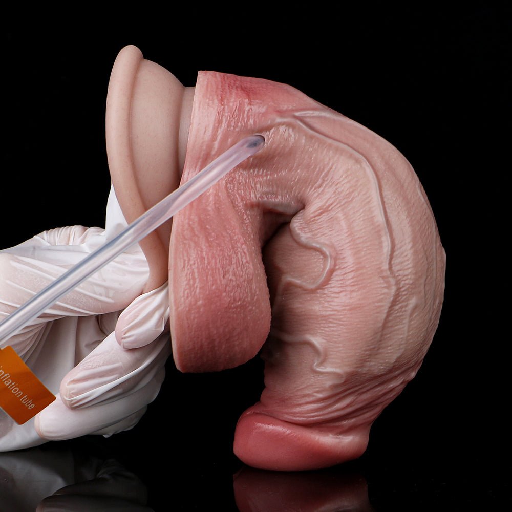 MV - X4853 - SQ Squirting And Inflatable Realistic Dildo - Lovetoys wholesales shop