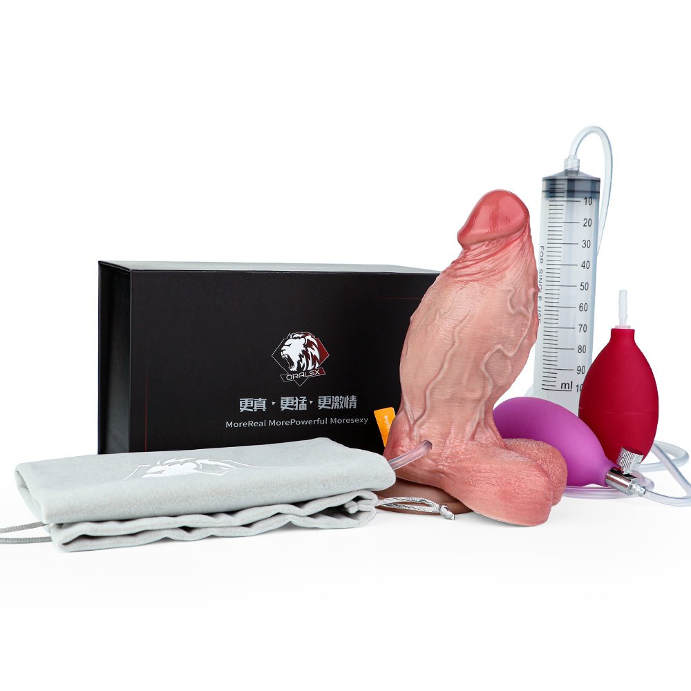 MV - X4853 - SQ Squirting And Inflatable Realistic Dildo - Lovetoys wholesales shop