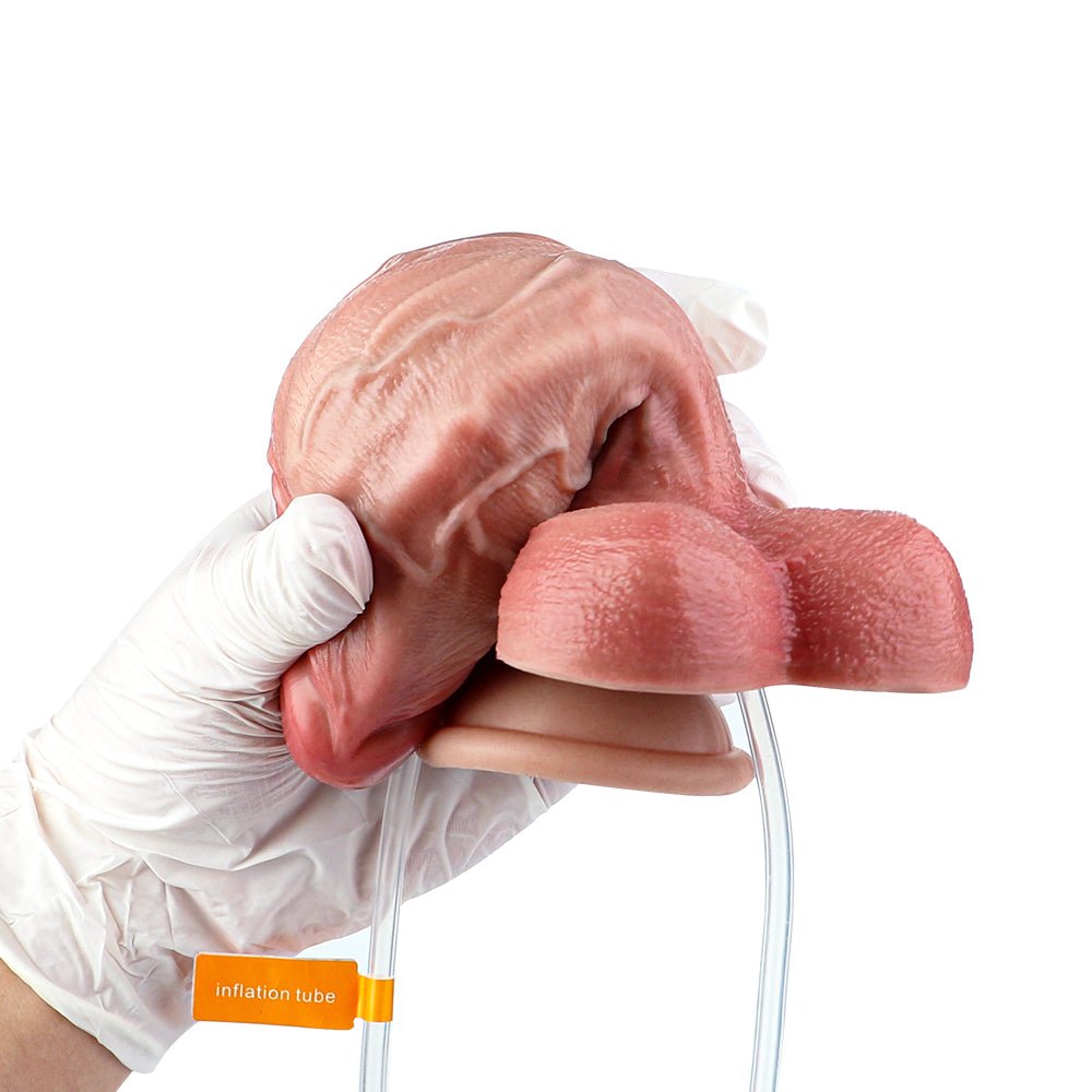 MV - X4853 - SQ Squirting And Inflatable Realistic Dildo - Lovetoys wholesales shop