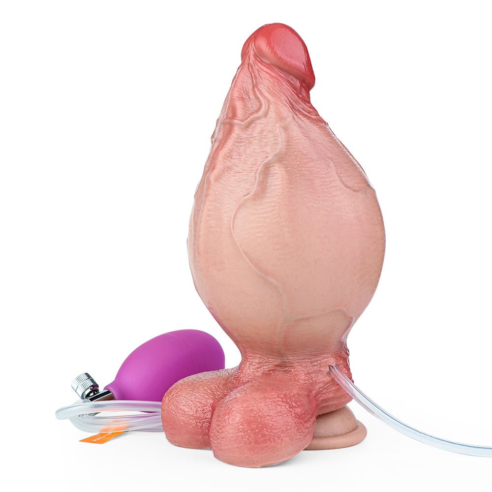 MV - X4853 - SQ Squirting And Inflatable Realistic Dildo - Lovetoys wholesales shop