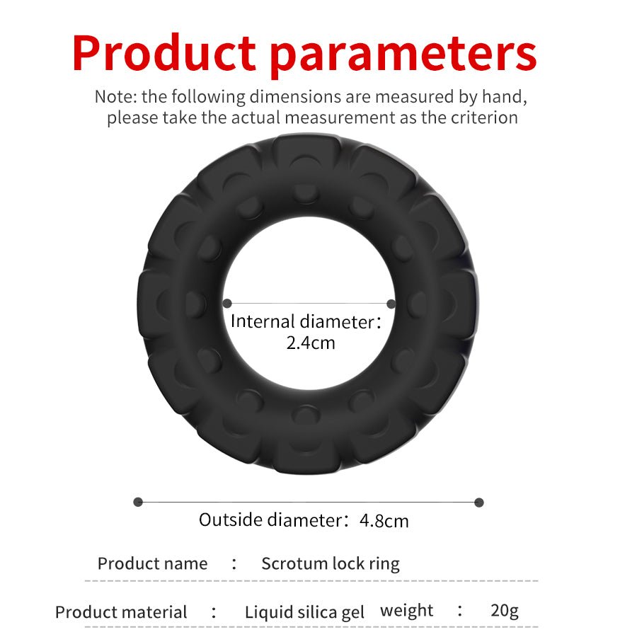 MV - X7045 Tread Ultimate Tire Cock Ring - BALCK - Lovetoys wholesales shop