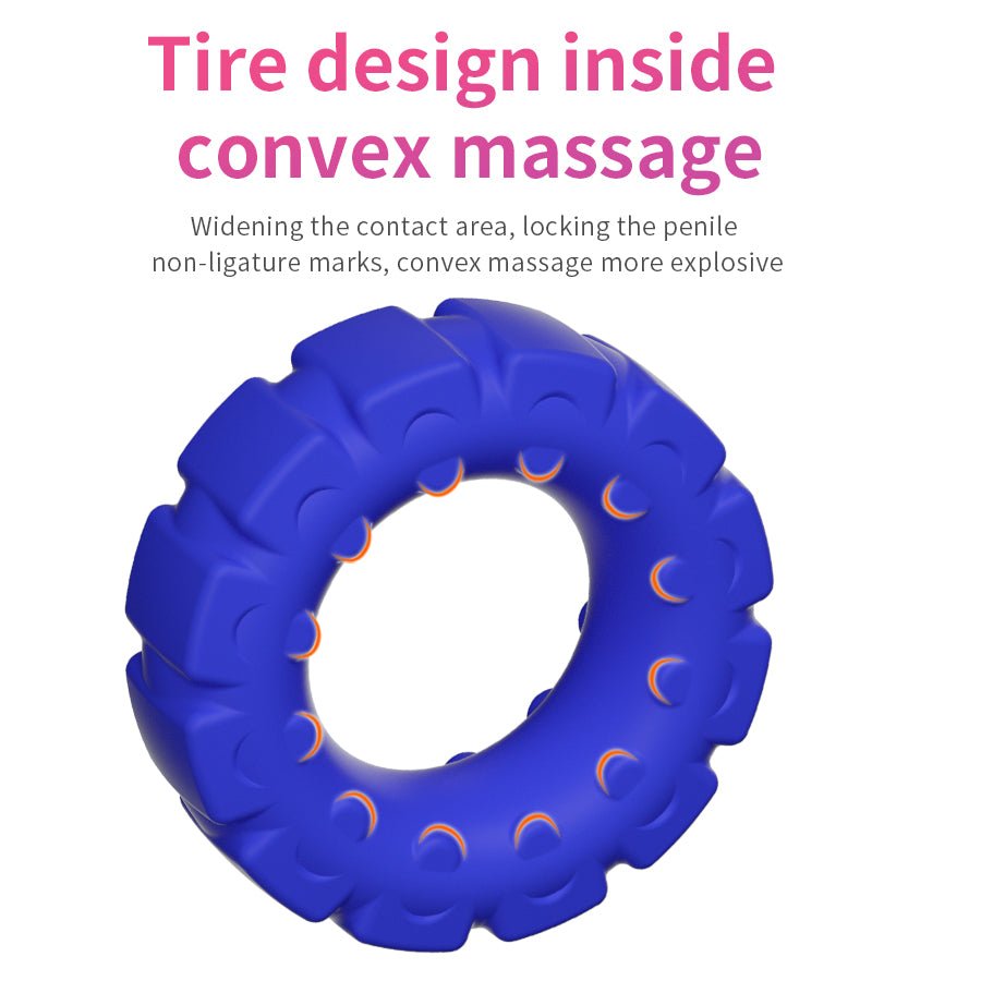 MV - X7045 Tread Ultimate Tire Cock Ring - BALCK - Lovetoys wholesales shop