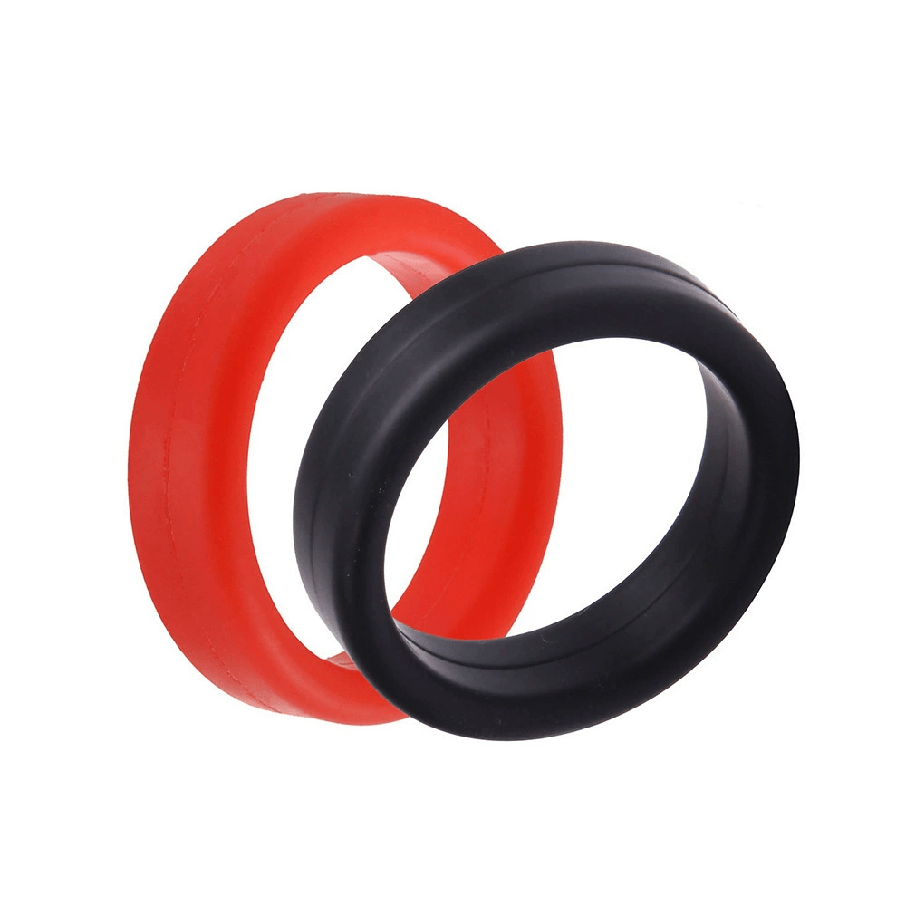MV - X7079 Silicone Sex Delay Cock Ring - RED - Lovetoys wholesales shop