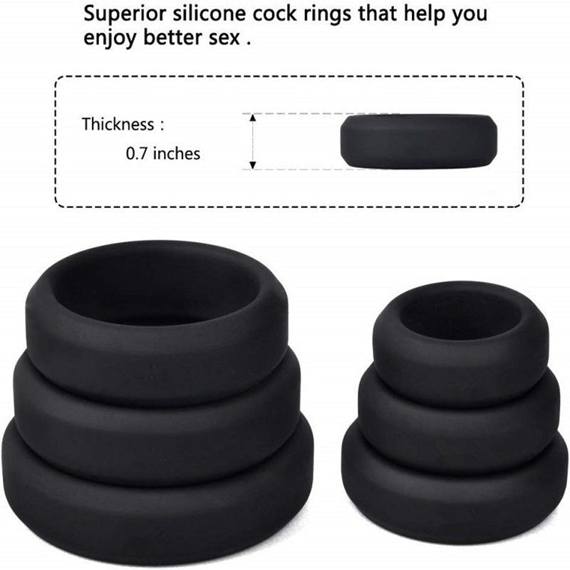 MV - X7341 Silicone Cock Ring Set Sex Delay Ring - Lovetoys wholesales shop