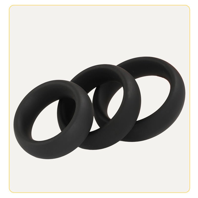 MV - X7375 Thick Sex Delay Penis Ring Set - Stretchy Silicone - Lovetoys wholesales shop