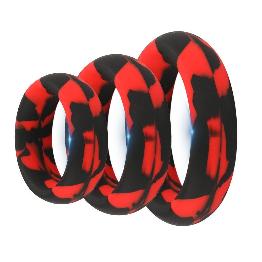 MV - X7375 Thick Sex Delay Penis Ring Set - Stretchy Silicone - Lovetoys wholesales shop