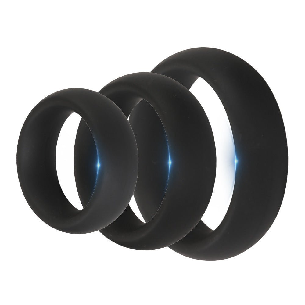 MV - X7375 Thick Sex Delay Penis Ring Set - Stretchy Silicone - Lovetoys wholesales shop