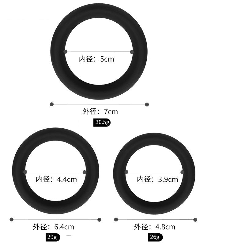 MV - X7375 Thick Sex Delay Penis Ring Set - Stretchy Silicone - Lovetoys wholesales shop