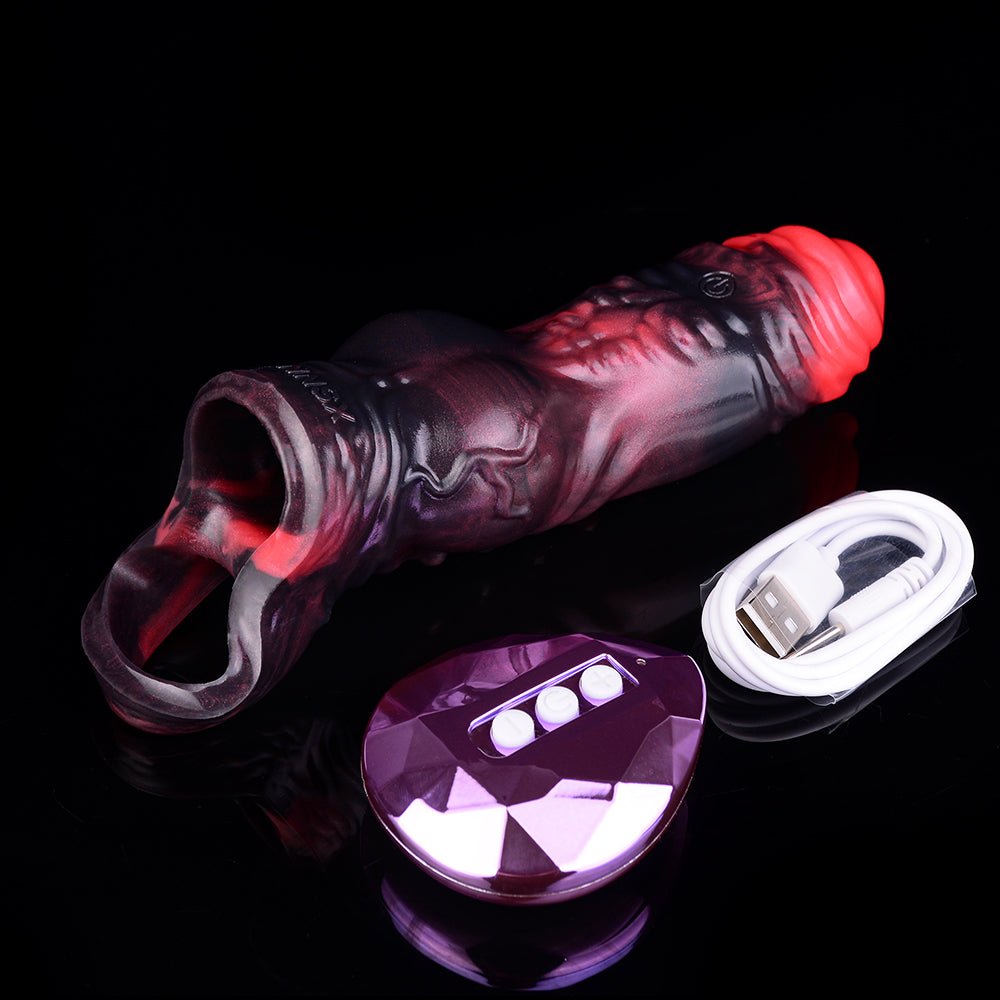 MV - X7873 Penis Extender with Vibration - penis sleeve - Lovetoys wholesales shop