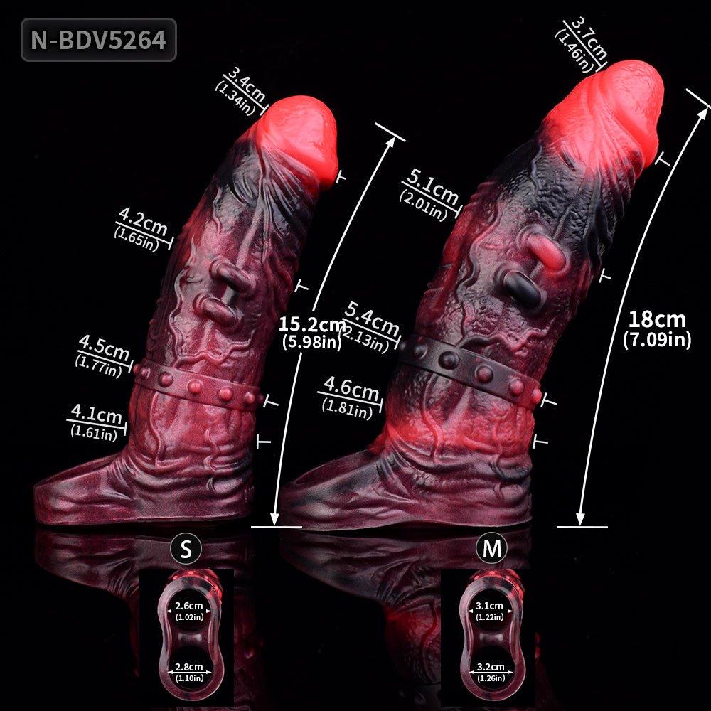 MV - X7882 Vibrating Penis Sleeve Extender - Lovetoys wholesales shop