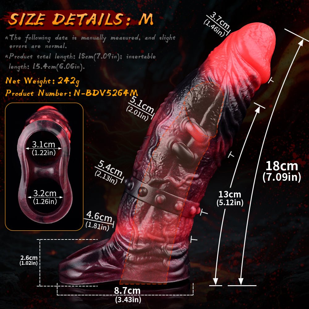 MV - X7882 Vibrating Penis Sleeve Extender - Lovetoys wholesales shop