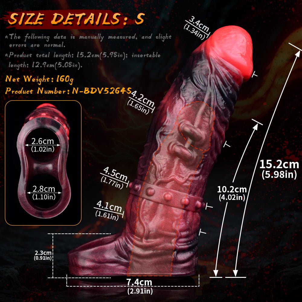 MV - X7882 Vibrating Penis Sleeve Extender - Lovetoys wholesales shop