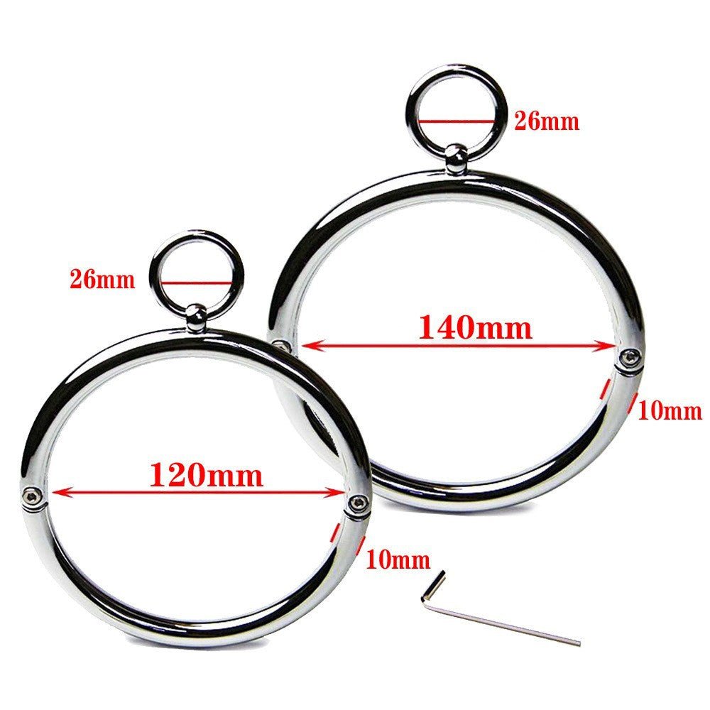 MW - X1201 Stainless Steel Neck Collars With O Ring - Lovetoys wholesales shop