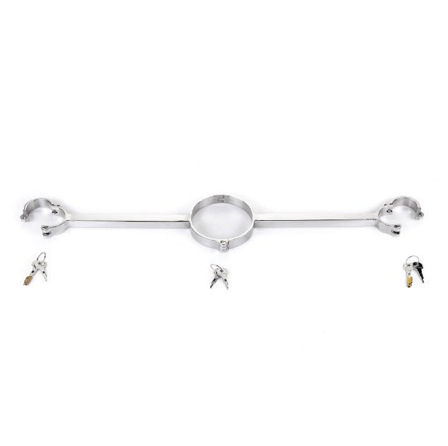 MW - X1302 Silver Stainless Steel Collar Cuffs - Lovetoys wholesales shop