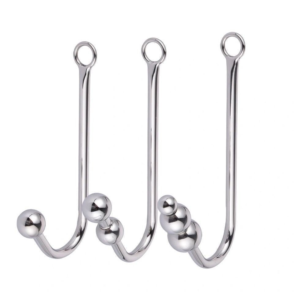 MW - X1570 Double Ball Steel Anal Hook - Lovetoys wholesales shop