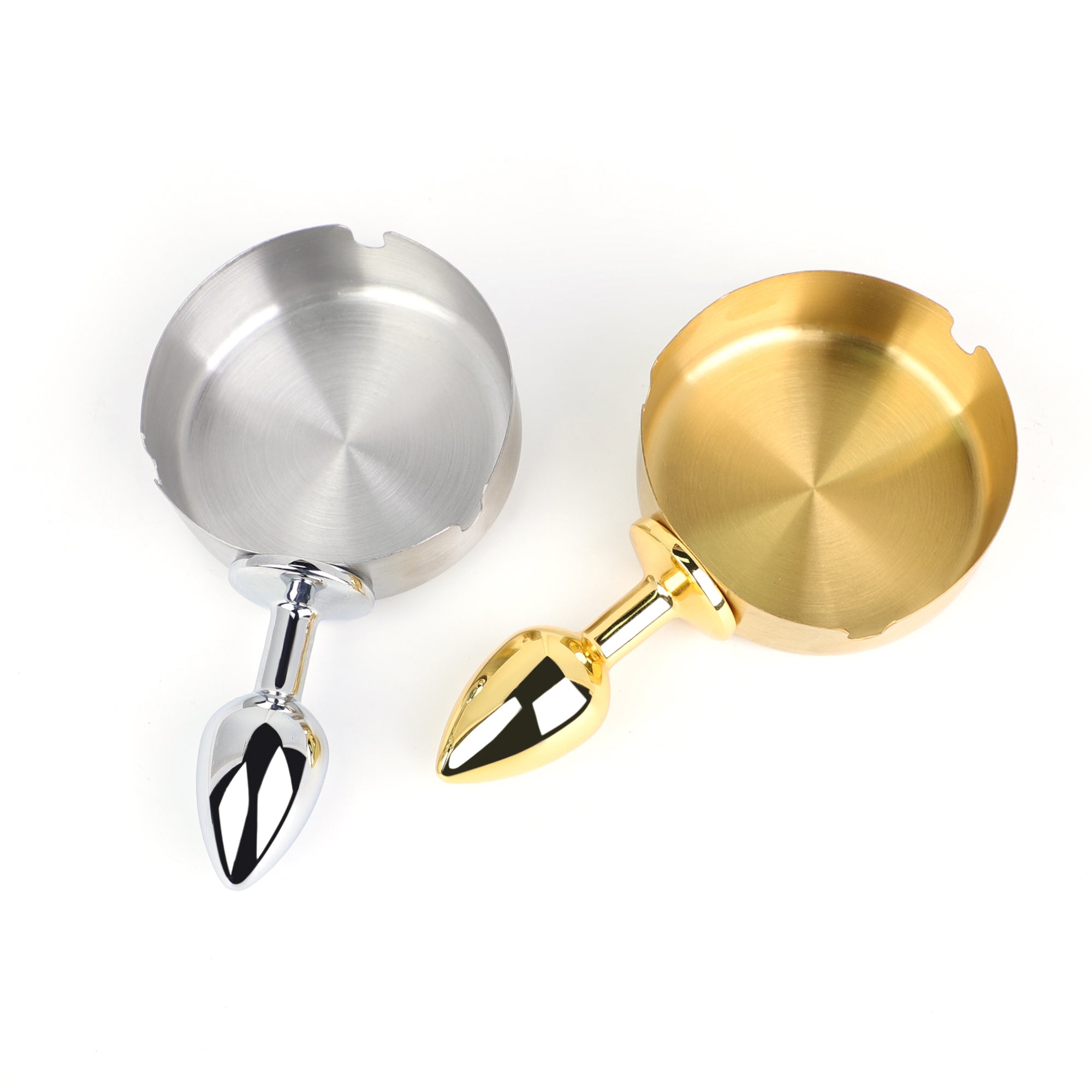 MW - X1645 Anal Sex Toys Aesthetic Stainless Steel Ashtray Butt Plug - Lovetoys wholesales shop