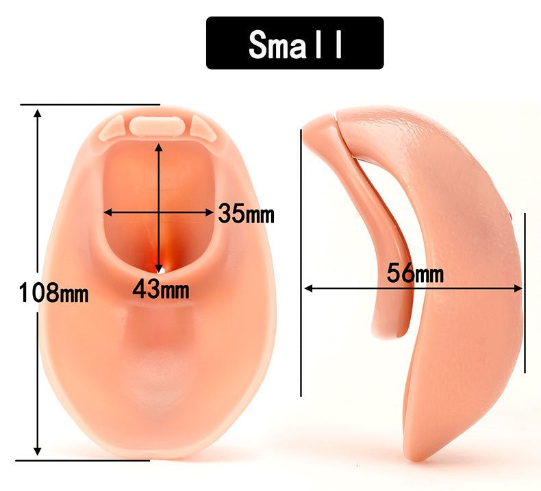 MW - X7242 Enclosed Pussy Hole Design Chastity Cage - Lovetoys wholesales shop