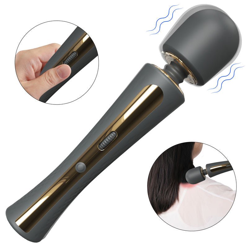 Neck Massager Multiple Speed Electric Wand Massage Vibrator Wand - Lovetoys wholesales shop