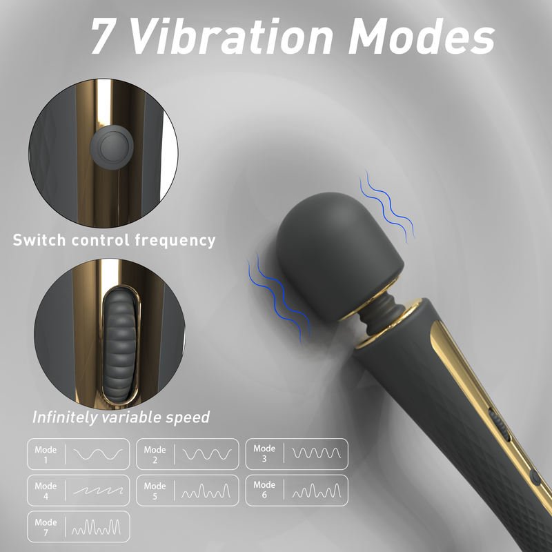 Neck Massager Multiple Speed Electric Wand Massage Vibrator Wand - Lovetoys wholesales shop