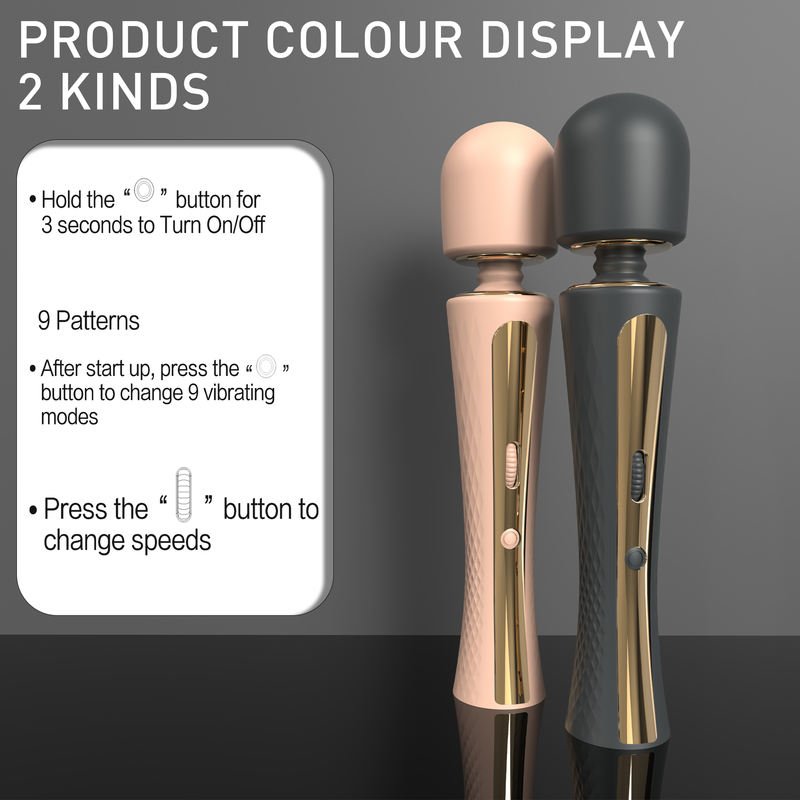 Neck Massager Multiple Speed Electric Wand Massage Vibrator Wand - Lovetoys wholesales shop