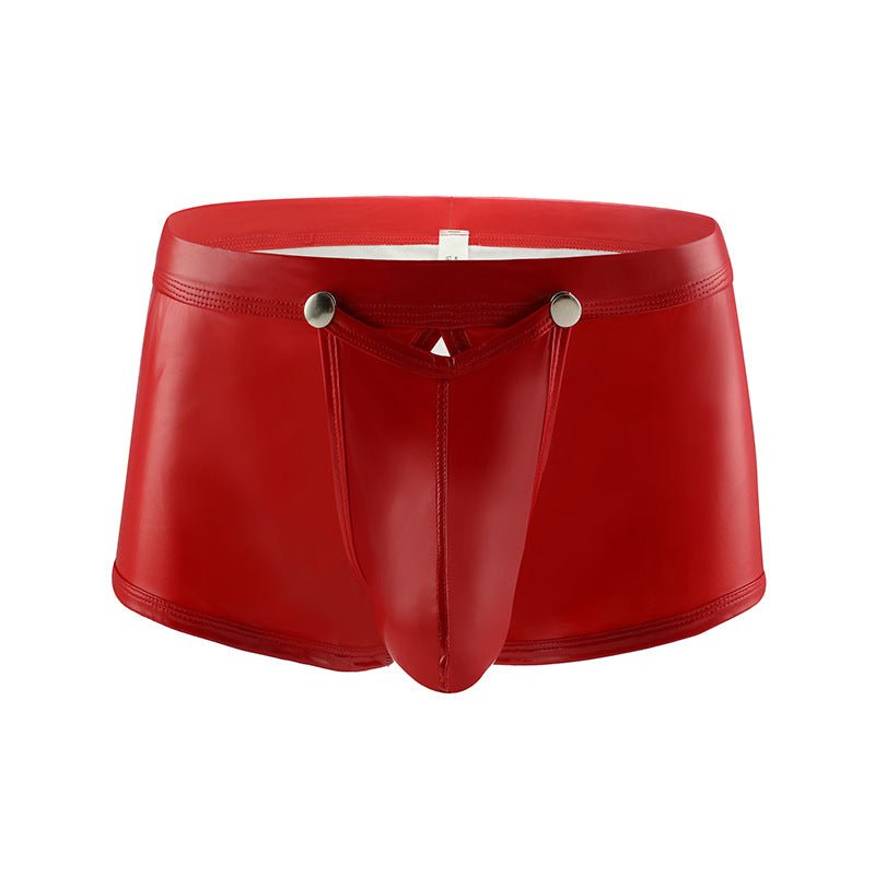 New Faux Leather Easy Takedown Boxer Briefs - Lovetoys wholesales shop