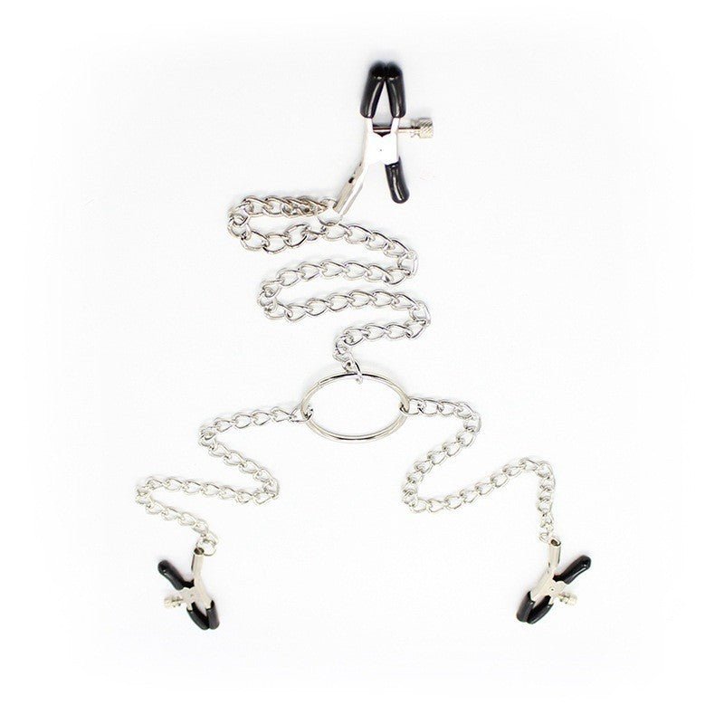 Nipple And Clit Clamp With Bell - Lovetoys wholesales shop
