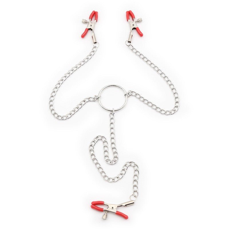 Nipple And Clit Clamp With Bell - Lovetoys wholesales shop