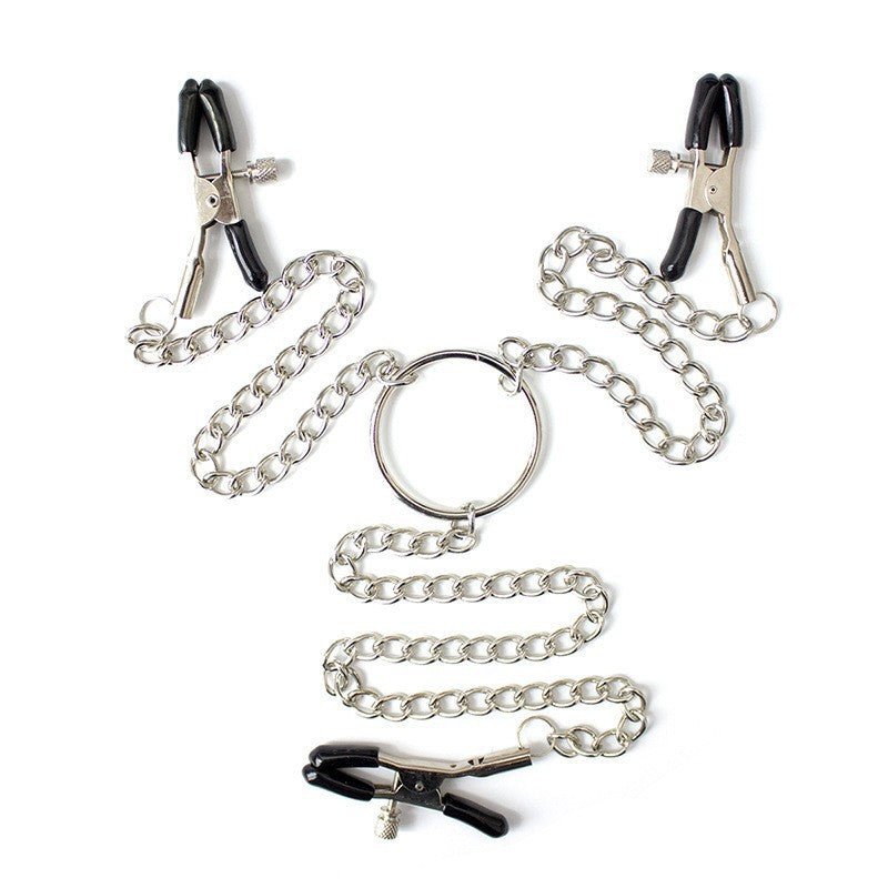 Nipple And Clit Clamp With Bell - Lovetoys wholesales shop