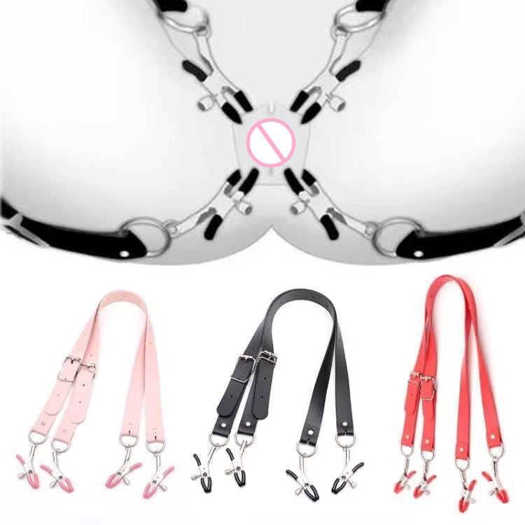 Nipple Clamps and Vaginal Clips Fetish Bondage Clamp Set BDSM Restraint Split Hole Clamp - Lovetoys wholesales shop