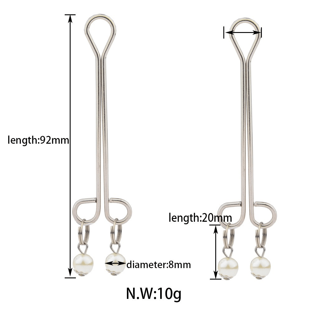 Nipple Tit Clamps with Heart - Lovetoys wholesales shop