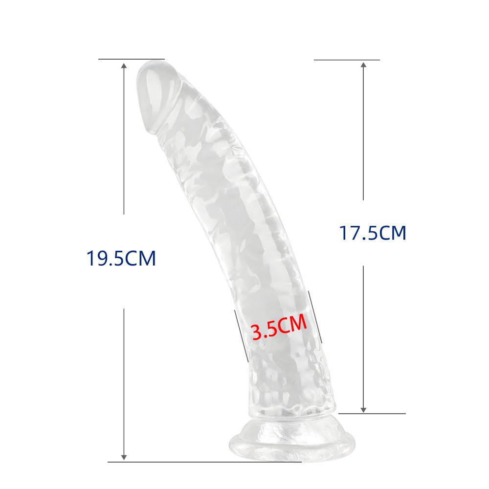 No Ball Transparent Realistic Cock - Lovetoys wholesales shop