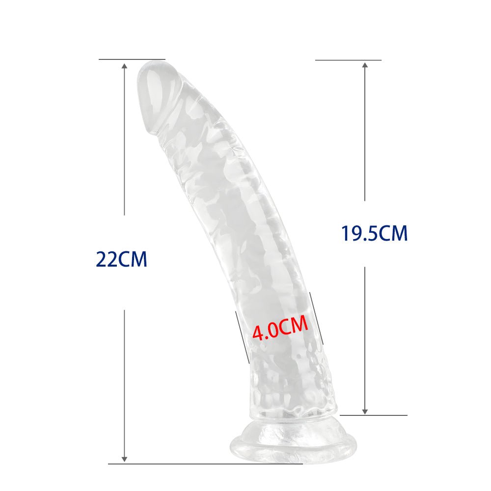 No Ball Transparent Realistic Cock - Lovetoys wholesales shop