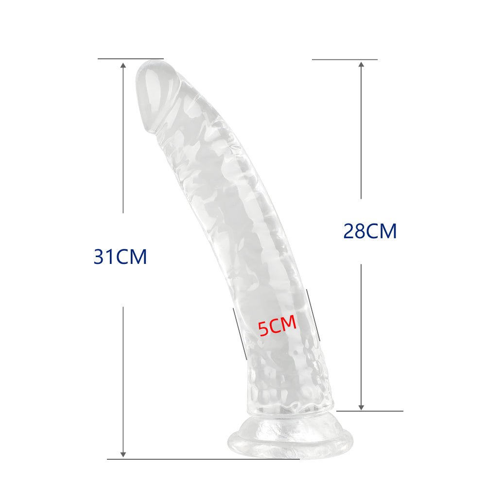 No Ball Transparent Realistic Cock - Lovetoys wholesales shop
