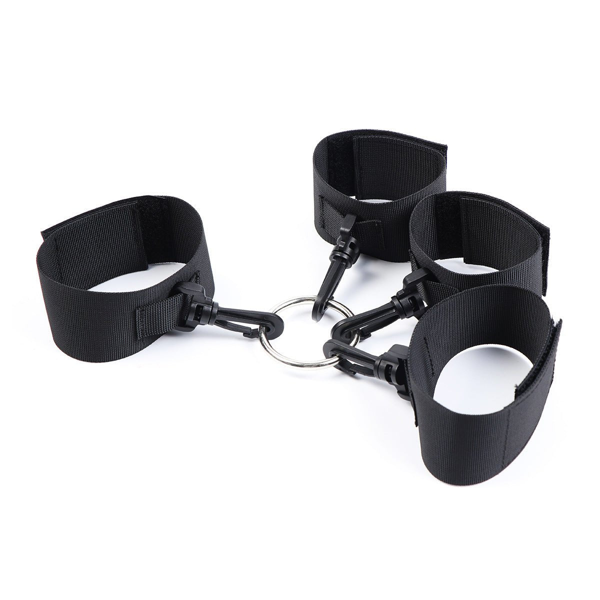 Nylon Wrist & Ankle Restraints with Center Ring - Lovetoys wholesales shop